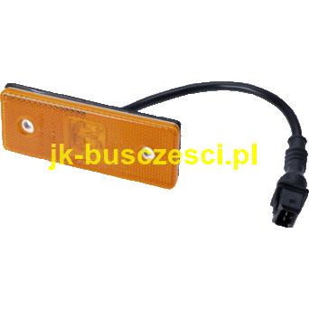 LAMPA OBRYSOWA BOCZNA POMARAŃCZOWA LED 110X41MM