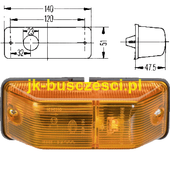 LAMPA KIERUNKOWSKAZU BOCZNA MAN MERCEDES BOVA SETRA TEMSA  