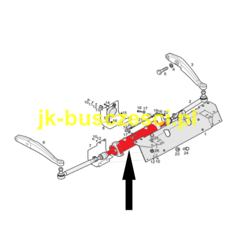 SIŁOWNIK SKRĘTU 3 OSI VANHOOL T916 917